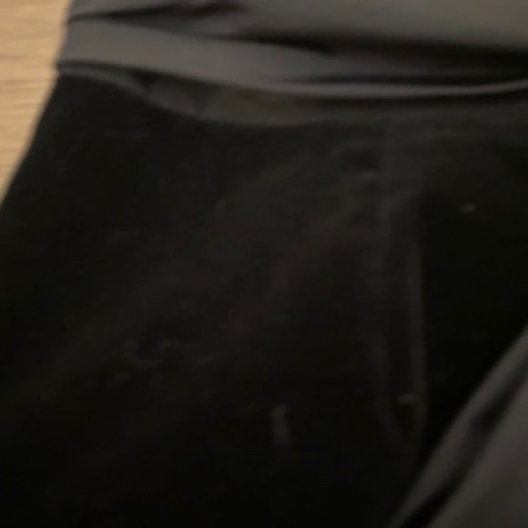 Theory Black Velvet Pencil Skirt with Bow - Picture 8 of 8